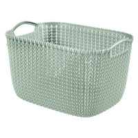 Curver Pletený kôš KNIT V2 L, 19 l (mentolová)