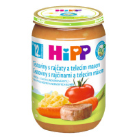 HIPP Príkrm BIO Rajčiny s cestovinami a teľacím mäsom 220 g