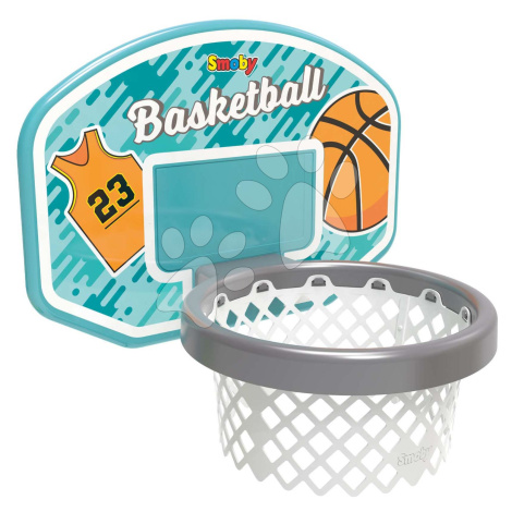 Basketbalový kôš na šmykľavky a stenu Basketball Hoop 3v1 Smoby s fixáciou na uchytenie a UV fil