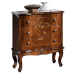Estila Luxusný klasický nočný stolík Clasica s tromi zásuvkami z dreveného masívu s vyrezávanou 