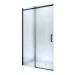 MEXEN - Omega posuvné sprchové dvere 130, transparent, čierna so sadou pre niku 825-130-000-70-0