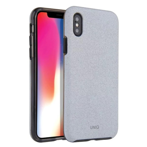 Kryt UNIQ Lithos iPhone Xs Max  light grey (UNIQ-IP6.5HYB-LITLGRY)