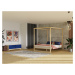 Benlemi Dvojlôžková posteľ BALDEE Zvoľte farbu: Tmavo sivá, Zvoľte rozmer: 160 x 200 cm