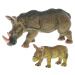 Zoolandia nosorožec s mláďaťom 7-14cm
