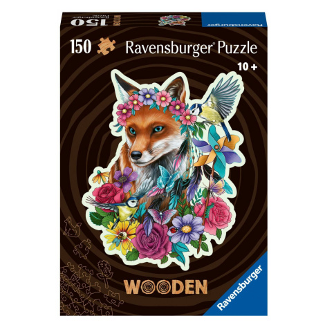 Ravensburger Drevené puzzle Farebná líška 150 dielikov