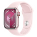 APPLE WATCH SERIES 9 GPS + CELLULAR 41MM PINK ALUMINIUM CASE WITH LIGHT PINK SPORTBAND-S/M,MRHY3