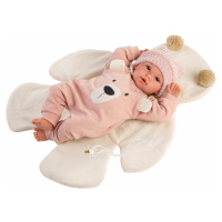 Llorens 63644 NEW BORN - realistická bábika bábätko so zvukmi a mäkkým látkovým telom - 36
