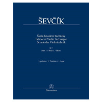 KN Otakar Ševčík - Škola houslové techniky op. 1, sešit 1, 1. poloha