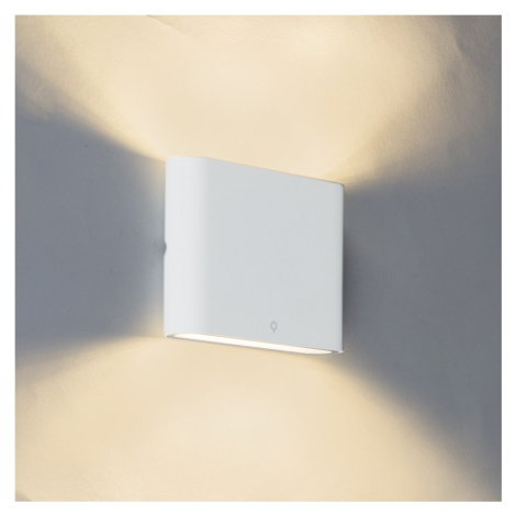 Moderná vonkajšia nástenná lampa biela 11,5 cm vrátane LED - Batt QAZQA