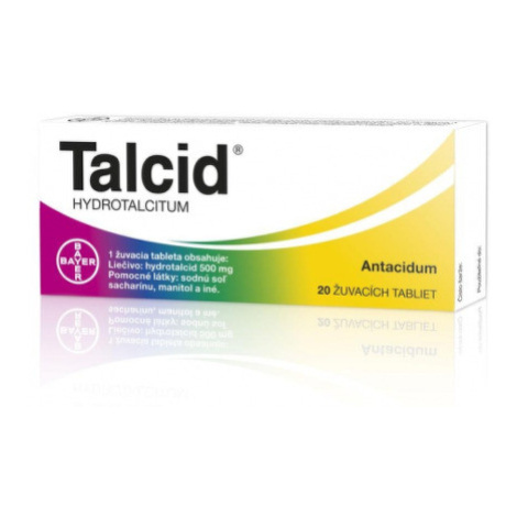 TALCID 500 mg 20 žuvacích tabliet