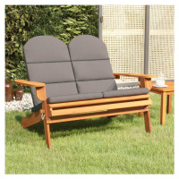 vidaXL Adirondack Záhradná lavička s vankúšmi 126 cm masívna akácia