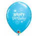 Balóniky latexové Happy Birthday modré 6 ks ALBI