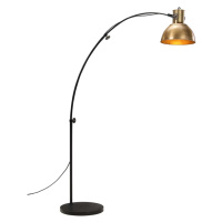 vidaXL Podlahová lampa 25 W starožitná mosadzná 150 cm E27