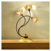 Stolná lampa Fiorella jantárová