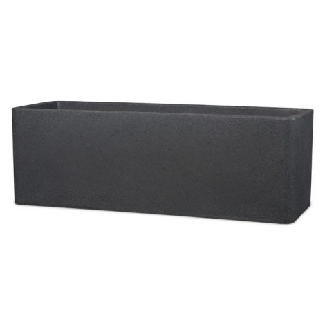 Scheurich Dlhý kvetináč Cube Box (80 cm, žula/čierna)