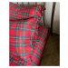 Gipetex Natural Dream Talianská obliečka 100% bavlna Kilt Red - 140x220 / 70x90 cm