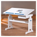 Rastúci písací stôl Halmar BARU 109x63x55 cm bielá