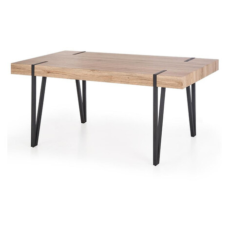 Stôl Yohann 170 Mdf/Oceľ – Dub San Remo/Čierna MERKURY MARKET