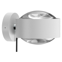 Puk Maxx Wall+ LED, číre šošovky, biely matný/chróm