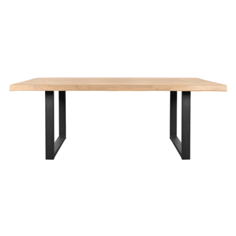 Sconto Jedálenský stôl AMAYA UN dub/kov, šírka 140 cm, prírodná hrana Houseland
