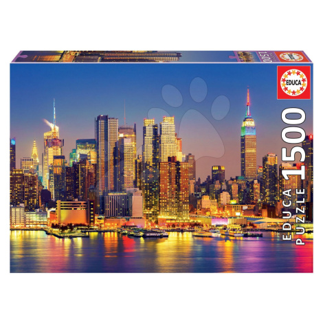 Puzzle Manhattan at Night Educa 1500 dielov a Fix lepidlo od 11 rokov