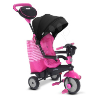 Trojkolka SWING DLX 4v1 Pink TouchSteering smarTrike s tlmičom a voľnobehom + UV filter ružová o