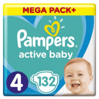 Pampers Plienky Active Baby 4 MAXI 9-14kg 132ks