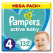 Pampers Plienky Active Baby 4 MAXI 9-14kg 132ks