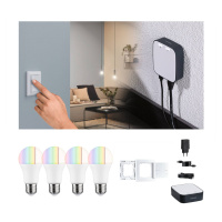 Paulmann Smart Home Bundle ZigBee 4x E27 9,3W LED matná RGBW