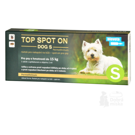 Top spot on Dog S 1x1ml (do 15kg) Bioveta