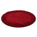 Kusový koberec Life Shaggy 1503 red kruh  - 200x200 (průměr) kruh cm Ayyildiz koberce