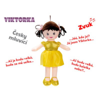 Bábika Viktorka handrová 32cm česky hovoriaca na batérie