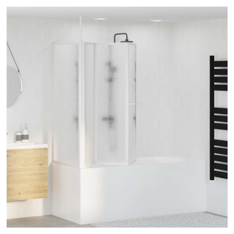 vidaXL Vaňová zástena v tvare L 70x120x137 cm, 4 panely, skladacia