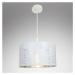 Závesná lampa 15341 bielo-strieborná LW1