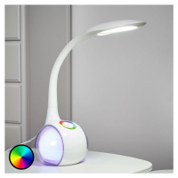 Flexibilná stolová LED lampa Paula, biela