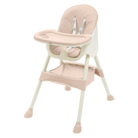 Baby Mix Jedálenská stolička Nora ružová, 51 x 43 x 27 cm