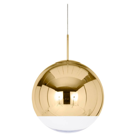 Tom Dixon Zrkadlová guľa LED závesná lampa Ø 50 cm zlatá
