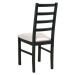 Sconto Jedálenská stolička NILA 8 čierna/béžová