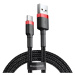 Kábel Baseus Cafule cable USB-C 3A 0.5m (Red+Black)