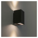 Moderné nástenné svietidlo čierny štvorec - Sandy
