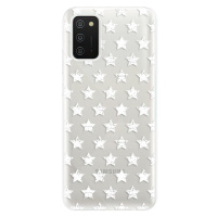 Odolné silikónové puzdro iSaprio - Stars Pattern - white - Samsung Galaxy A02s