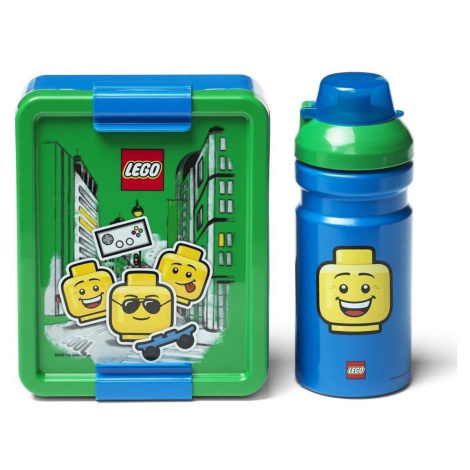 LEGO® Iconic Boy desiatový set fľaša a box modrá a zelená