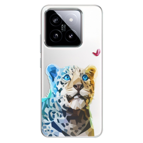 Odolné silikónové puzdro iSaprio - Leopard With Butterfly - Xiaomi 14