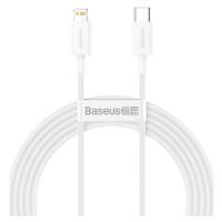 Kábel Baseus Superior Series Cable USB-C to Lightning, 20W, PD, 2m (white) (6953156205369)