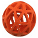 Hračka Dog Fantasy lopta dierovaná oranžová 9cm
