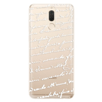 Odolné silikónové puzdro iSaprio - Handwriting 01 - white - Huawei Mate 10 Lite