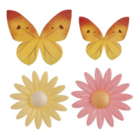 Sedmikrásky a motýli z jedlého papíru, 8ks - Dekora - Dekora