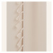 Krémový záves Lara na riasiacu pásku so strapcami 140 x 250 cm