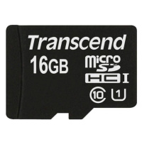 Karta TRANSCEND MicroSDHC 16GB Premium, Class 10 UHS-I 300x, bez adaptéra