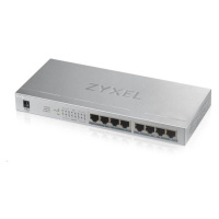 Zyxel GS1008HP 8-portový stolový gigabitový prepínač PoE, 8x PoE+ GbE, PoE 60W